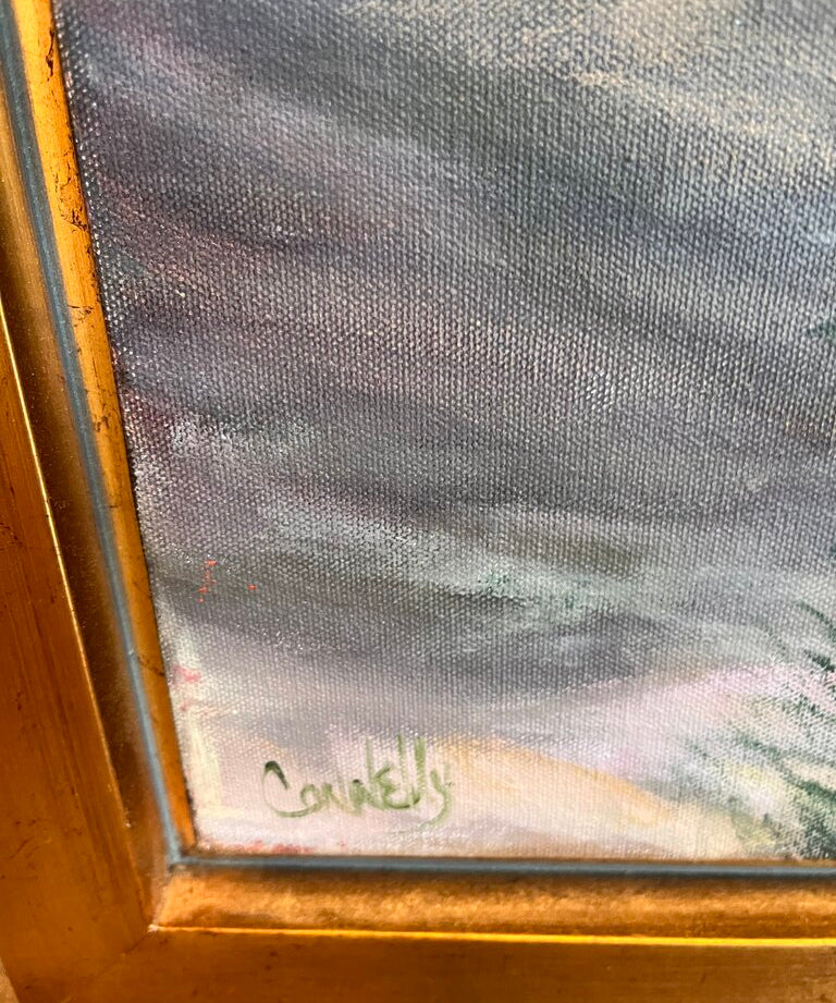 Garden Oil Painting by Coney 24: W X 28.5"