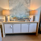 NEW Caracole Unity Credenza in Wide Solid Oak 78"W x 18"D x 34"T