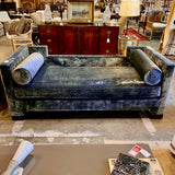 Custom Daybed In Osborne And Little BlueVelvet Fabric 80"L x 36"D x 31"T