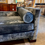 Custom Daybed In Osborne And Little BlueVelvet Fabric 80"L x 36"D x 31"T