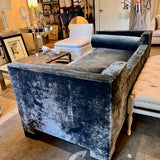 Custom Daybed In Osborne And Little BlueVelvet Fabric 80"L x 36"D x 31"T