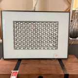 Grey and White Abstract Paper Cut Art 36" W X 26" T