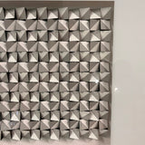 Grey and White Abstract Paper Cut Art 36" W X 26" T