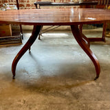 Baker Sheraton Oval Dining Table AS IS 78"L x 48"W x 29.5"T