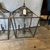 Lantern Pendant Chandelier 16" x 16" x 23" Fixture Adjustable Chain