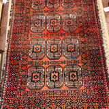 Vintage Rust & Black Runner 69"L x 38"W