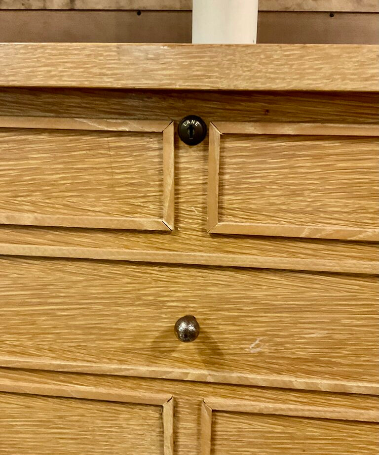 Mid Cent Modern Lift Top Cedar Chest By Lane 43.5"W x 17"D x 32"T