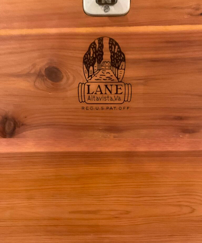 Mid Cent Modern Lift Top Cedar Chest By Lane 43.5"W x 17"D x 32"T