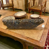 Antique Indian Carved Wood Decor