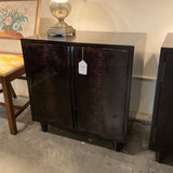 Pair Of Oly Studio Snakeskin Laquer Nightstands 28"W x 19.5"D x 28.5"H