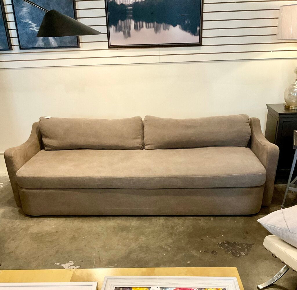 Four Hands Aurelia Sofa In Broadway Coffee Linen 96"W x 40" x 33"H