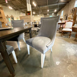 Set Of Eight Bernhardt Domaine Blace Dining Chairs In Velvet24"W x 27"D x 40"H