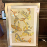 Golden Koi 11 Charklia Harris Graphic Art Print 25" W X 33: T
