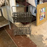 Vintage Wrought Iron Magazine Stand 27"Tx 15"W x 11"Dx