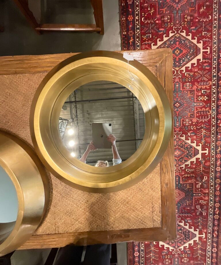 Large Bernhardt Round Mirror 29" D
