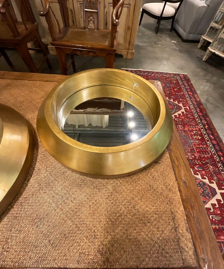 Large Bernhardt Round Mirror 29" D