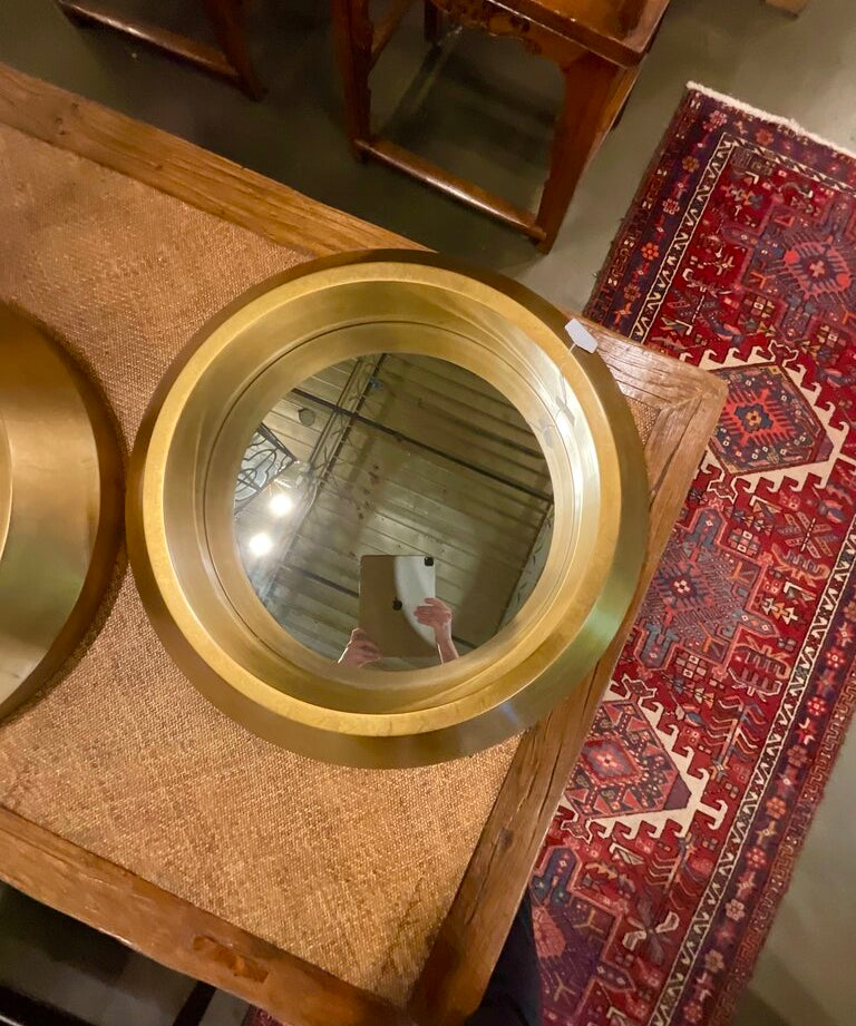 Large Bernhardt Round Mirror 29" D