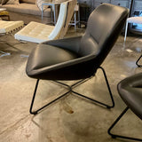 Davis Leather Gingko Lounge Chair 27.5"W x 24"D x 13"T
