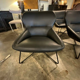 Davis Leather Ginkgo Lounge Chair 27.5"W x 24"D x 13"T