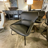 Davis Leather Ginkgo Lounge Chair 27.5"W x 24"D x 13"T