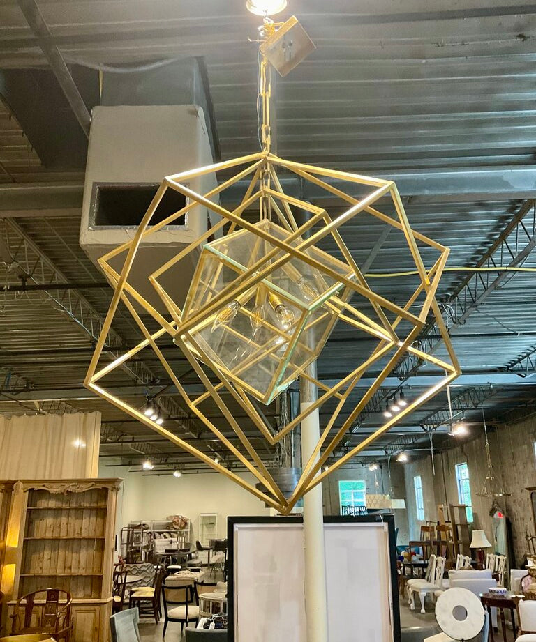 Visual Comfort Cubist Chandelier 32"W x 36.5"T