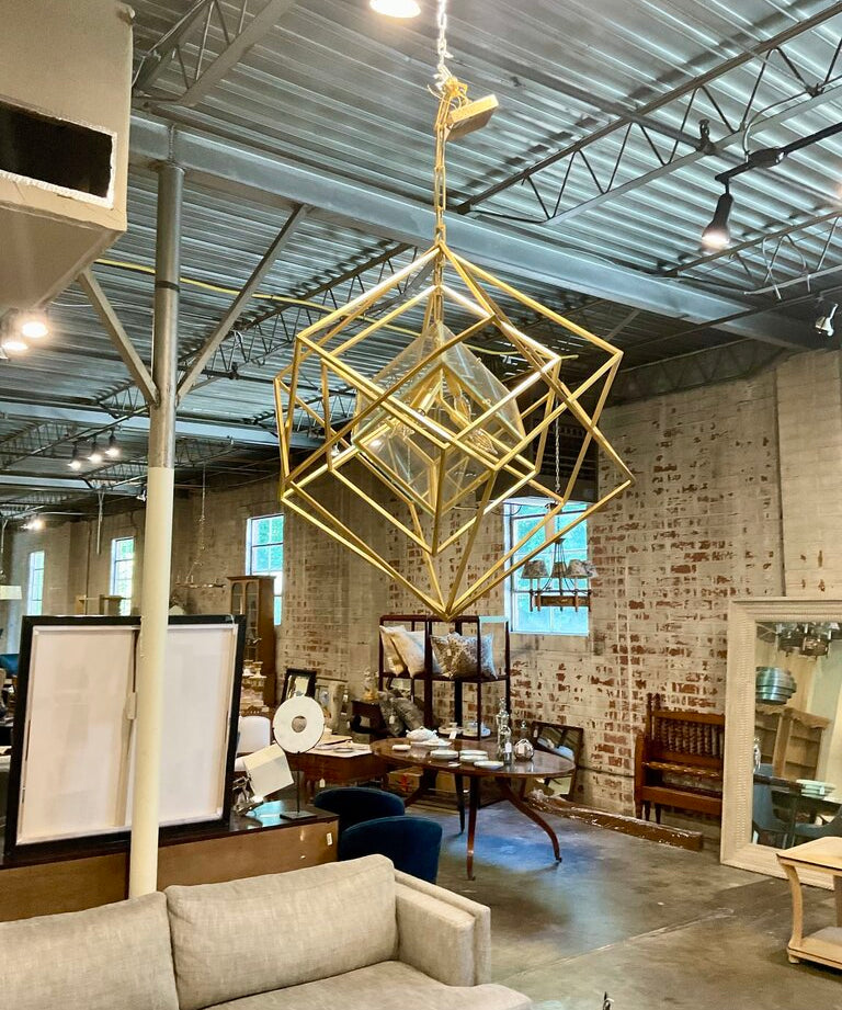 Visual Comfort Cubist Chandelier 32"W x 36.5"T