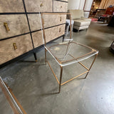 Set of Six Gabby Penelope Acrylic Chairs w/ Gold Frame 31" T x 19" W x 22"D