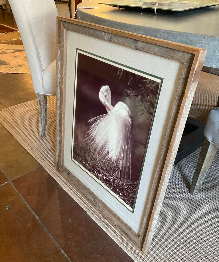 Original Signed & Numbered CC Lockwood Photograph in Cypress Frame 24.5"W x 29.5"T