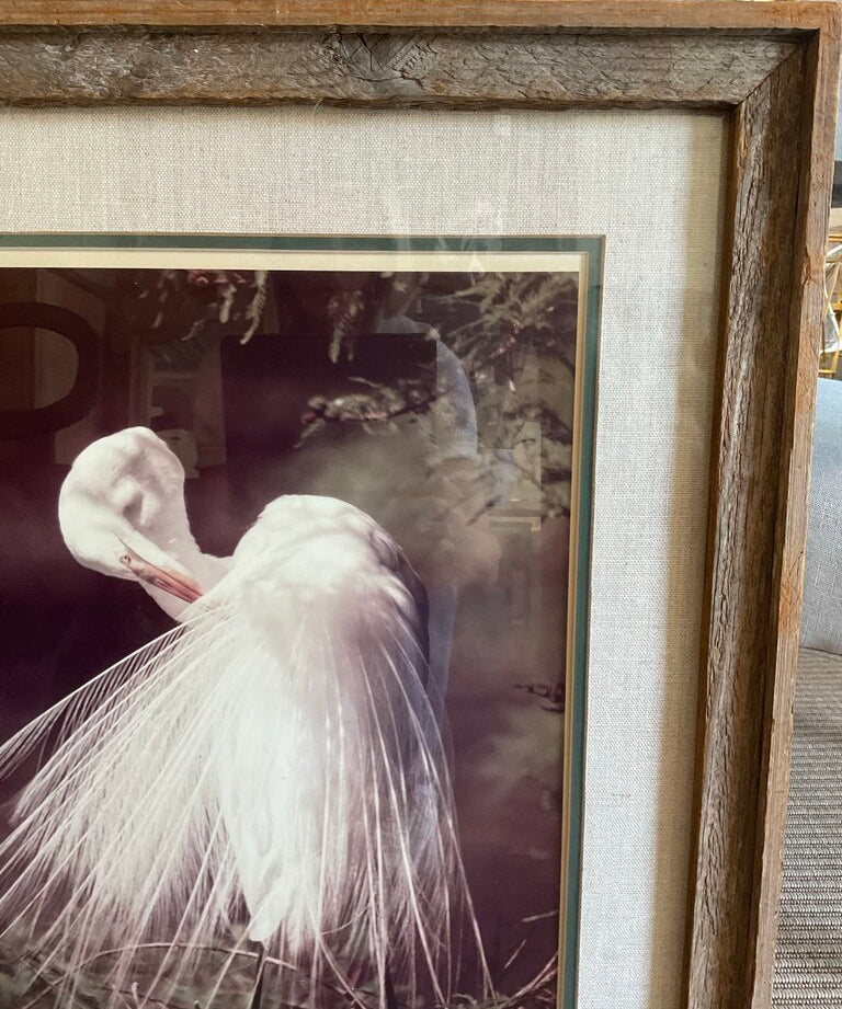 Original Signed & Numbered CC Lockwood Photograph in Cypress Frame 24.5"W x 29.5"T