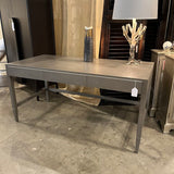 Madegoods Conrad Rafia Desk In Seal Fawn Finish 64"L x 30"D x 31"T