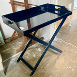 Folding Butlers Table With Removable Tray Top 30" W X 18" D X 29" T