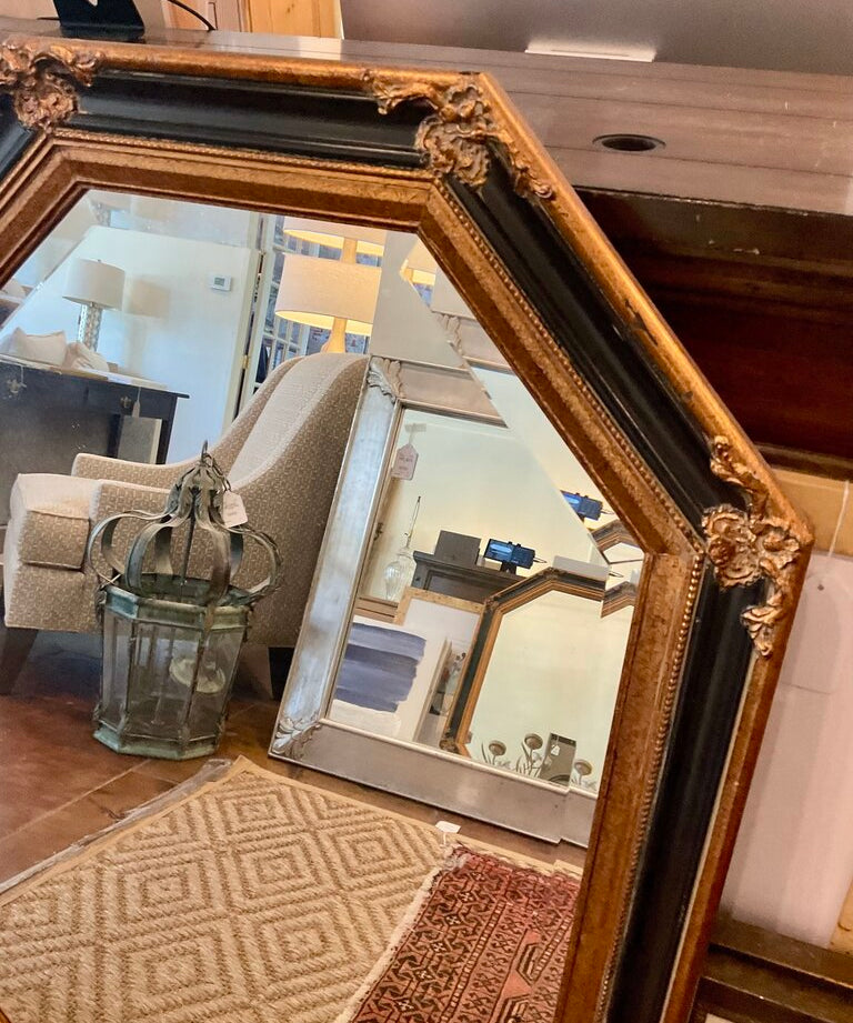 Deco Gold Octagonal Bevaled Mirror 28" W X 40" T