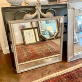 French Style Mirror with Carved floral Design 30" W X 31" T