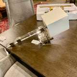 Glass And Chrome Torch Sconce 23"T x 8"D