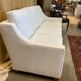 Custom Sofa Upholstered in Performance Nomad Snow 82.5"L x 36"D x 34"T (40"T Back Cushion)