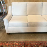 Custom Sofa Upholstered in Performance Nomad Snow 82.5"L x 36"D x 34"T (40"T Back Cushion)