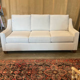 Custom Sofa Upholstered in Performance Nomad Snow 82.5"L x 36"D x 34"T (40"T Back Cushion)