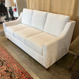Custom Sofa Upholstered in Performance Nomad Snow 82.5"L x 36"D x 34"T (40"T Back Cushion)