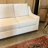 Custom Sofa Upholstered in Performance Nomad Snow 82.5"L x 36"D x 34"T (40"T Back Cushion)