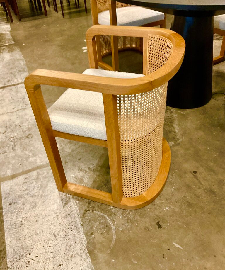 Set Of Four West Cambridge Cane Dining Chairs 24"W x 19"D x 28"T