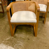 Set Of Four West Cambridge Cane Dining Chairs 24"W x 19"D x 28"T