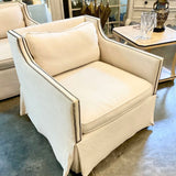 Bungalow Arm Chair With Nailhead Trim 23.5"W x 34.5"D x 32"T