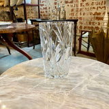 Large Crystal Vase 10"T x 6"Diam