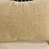 New Acquisitions Lumbar Pillow In Mombasa Wheat Fabric 20" x 14"