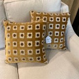New Acquisitions Pair Of Pillows In Cressida Fabric 18" x 18"
