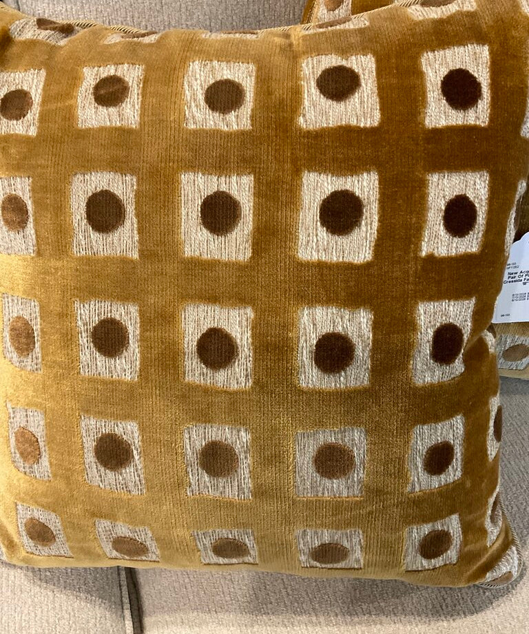 New Acquisitions Pair Of Pillows In Cressida Fabric 18" x 18"