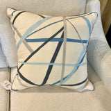 New Single Acquisitions Pillow In Simpatico Sky 22" x 22"