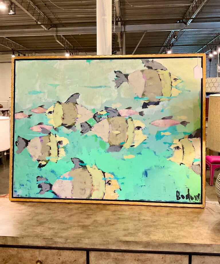 Original Gary Bodner Oil On Canvas "In School" 36" x 48"
