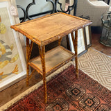 Antique English Bamboo Table 22 " W X 16" D X 28" T