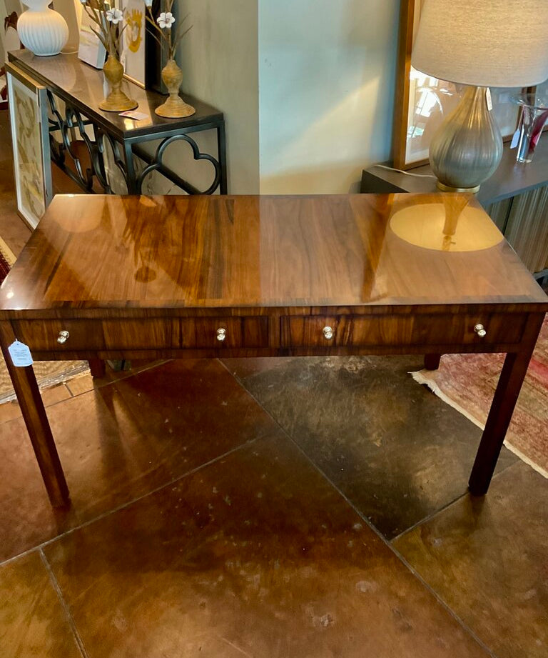 Century Furniture Keith Desk In Rosewood Veneer and Mahogany 58"W x 28"D x 31.5 " H